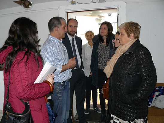 Visita de personal de nuestra Fundación a la cafetería de Martín y Mercedes