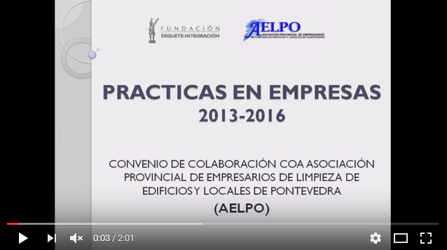 Prácticas en empresas 2013-2016 en AELPO