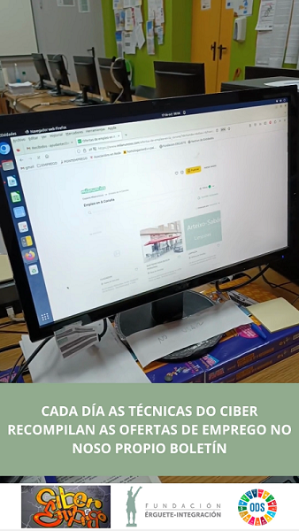 Video As técnicas do Ciberemprego recompilan as ofertas diarias de emprego de Vigo e A Coruña