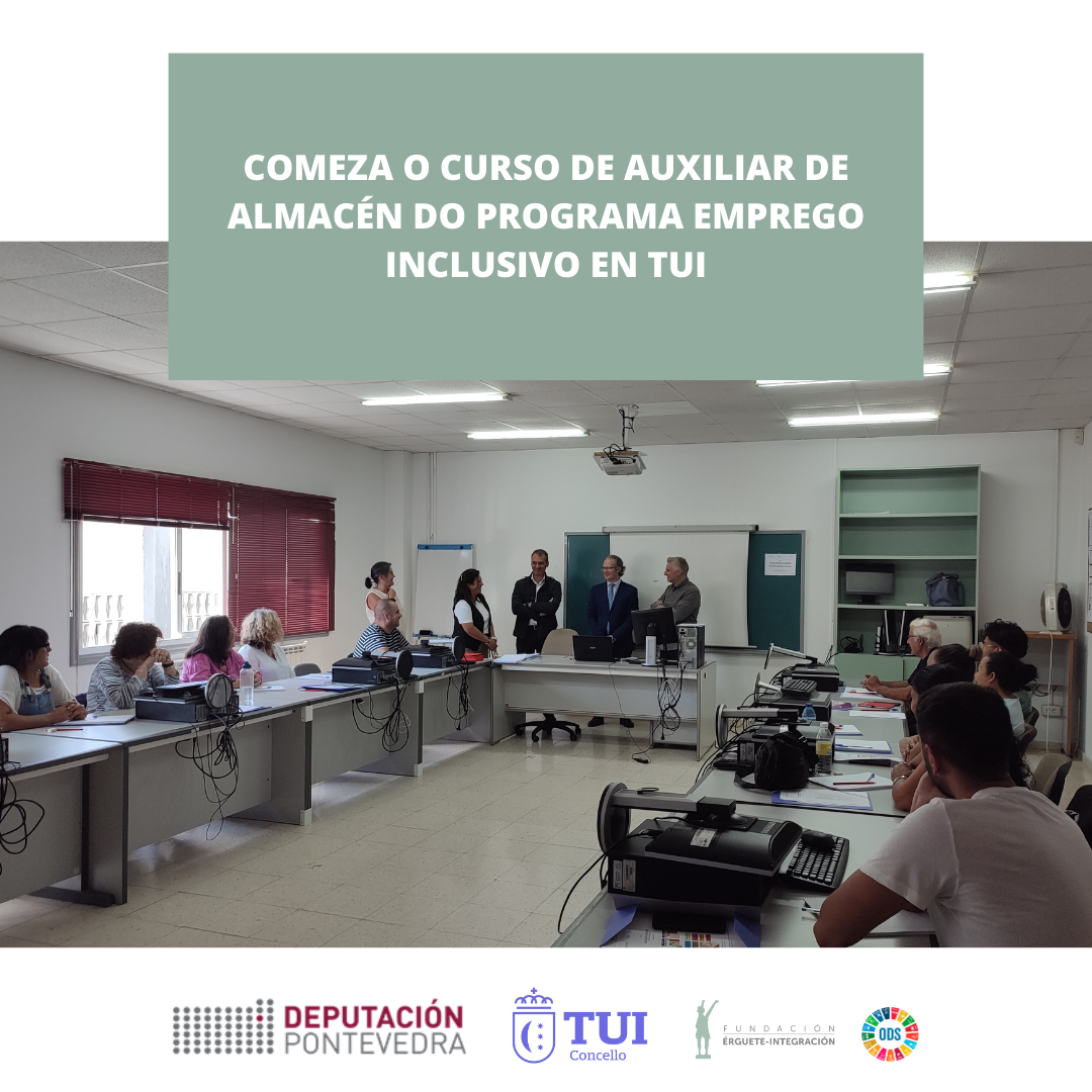 Acto de Apertura del curso de Auxiliar de Almacén de Empleo Inclusivo en Tuy